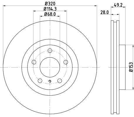 Диск тормозной DON PCD12941