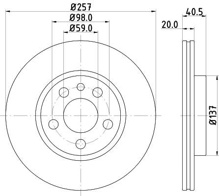 Диск тормозной DON PCD13792