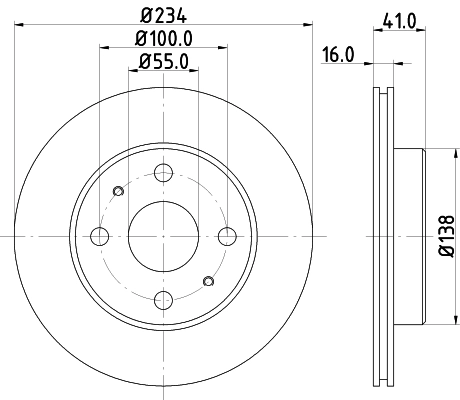 Диск тормозной DON PCD13842