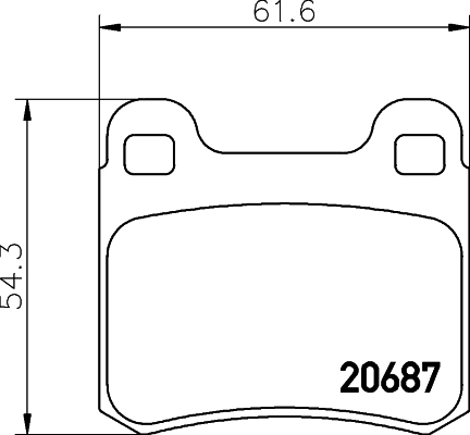 Комплект колодок для дисковых тормозов DON PCP1265