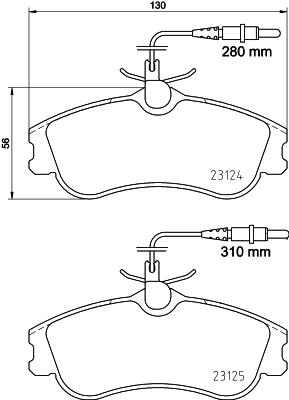 Комплект колодок для дисковых тормозов DON PCP1269