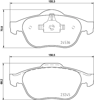 Комплект колодок для дисковых тормозов DON PCP1352