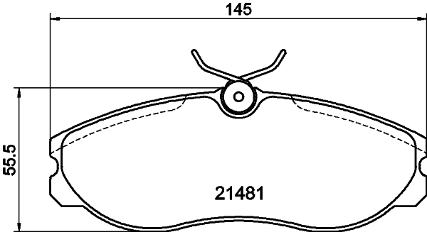 Комплект колодок для дисковых тормозов DON PCP1379