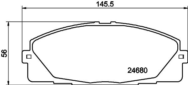 Комплект колодок для дисковых тормозов DON PCP1446
