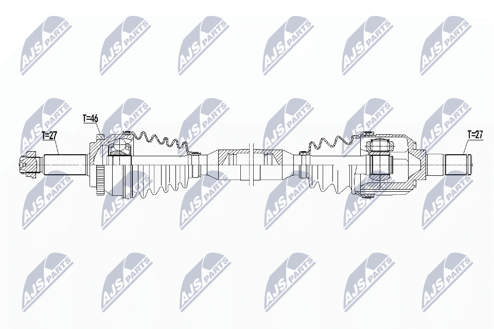 Полуось hyundai i30 1.6crdi 11- ix20 1.4crdi1.6crdi 11- kia ceed/pro ceed 1.6crdi 12- venga 1. NTY NPW-HY-559