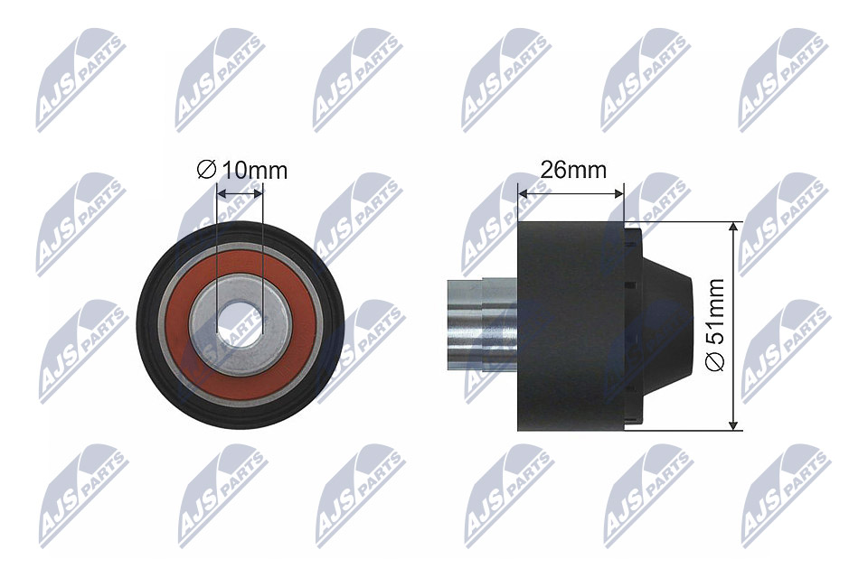 Ролик citroen berlingo xsara xsara picasso ford fiesta v fusion mazda 2 peugeot 206 206 sw 1. NTY RNK-CT-028