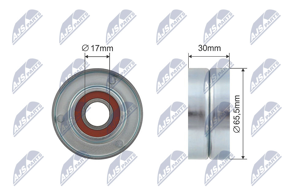 Ролик renault/mitsubishi/nissan/volvo 1.8 16v/1.9 di/dci/tdi 00- NTY RNK-RE-004