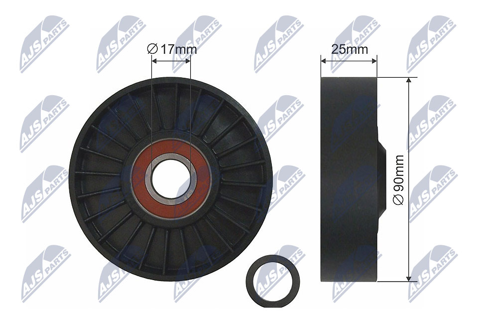 Ролик chrysler 300c 300m concorde sebring 2.7 10.97-11.12 NTY RNK-CH-029