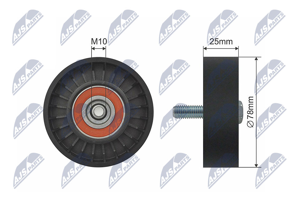 Ролик citroen c5 c5 i c5 ii c8 evasion jumpy xsara xsara picasso fiat scudo ulysse lancia NTY RNK-CT-041
