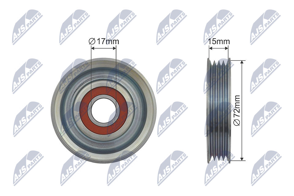 Ролик honda accord 02-08 civic 95-01 cr-v 97-01 hr-v 98-05 integra 93-00 logo 96-01 NTY RNK-HD-007