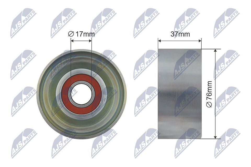 Ролик honda accord 02-12 civic 01-12 cr-v 01- fr-v 04-09 integra 01-06 odyssey 08-13 stream 00 NTY RNK-HD-005