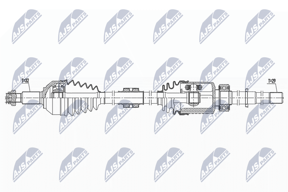 Полуось nissan pathfinder 2.53.5 13- /przedniaprawa/ NTY NPW-NS-122