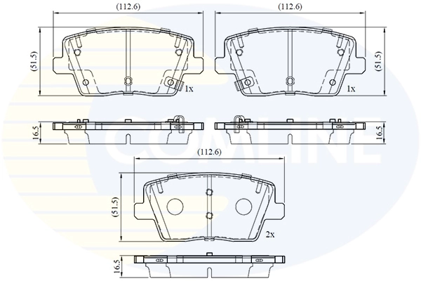 Колодки торм hyundai i30 17- COMLINE CBP32758
