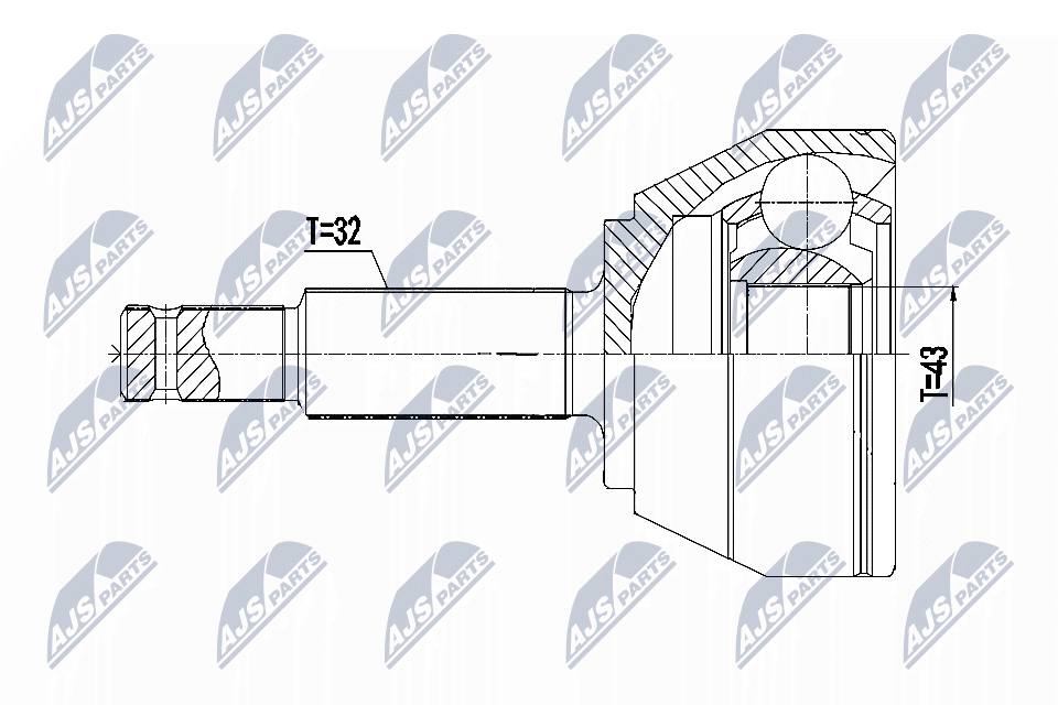 Шрус nissan patrol y62 4.05.6 10- armada 5.6 17- infiniti qx56 10- qx80 14- NTY NPZ-NS-095