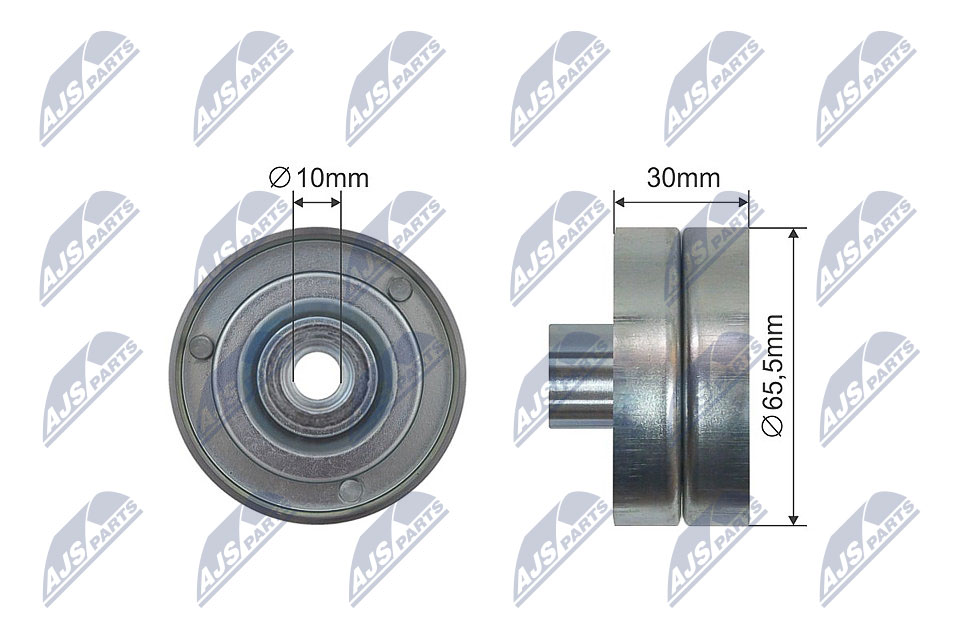 Ролик ручейкового ремня ford transit tt9 06-13 ford ranger tke 2011- NTY RRK-FR-008