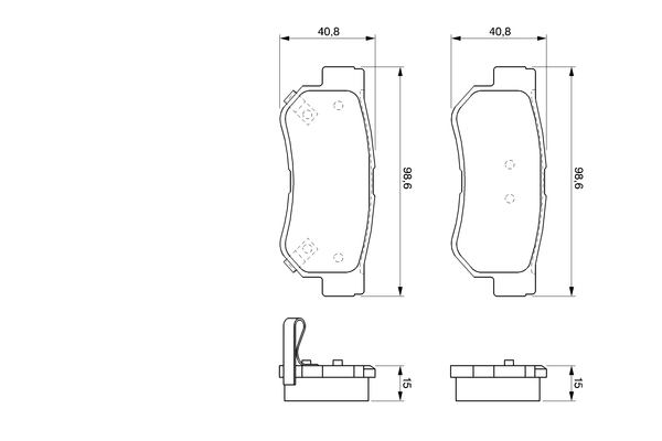 Тормозные колодки BOSCH 0 986 424 728