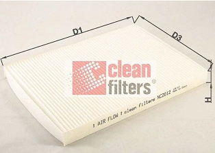 Салонный фильтр CLEAN FILTERS NC2012