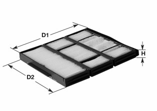 Салонный фильтр CLEAN FILTERS NC2121