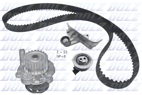 Комплект грм с водяным насосом a186 audi a4/a6 1.8i/2.0i 97-05