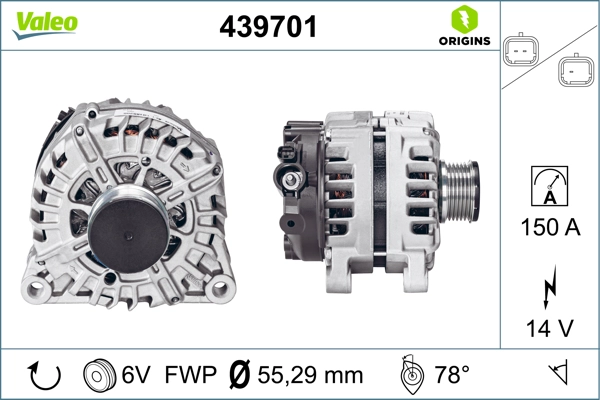 Генератор VALEO 439701