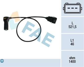 Датчик давления наддува во впускном коллекторе FAE 79066