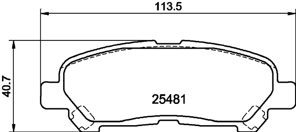 Колодки тормозные дисковые комплект HELLA/BEHR/PAGID 8DB355030-231