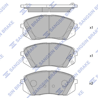 Sp1682 колодки дисковые передние HI-Q SP1682