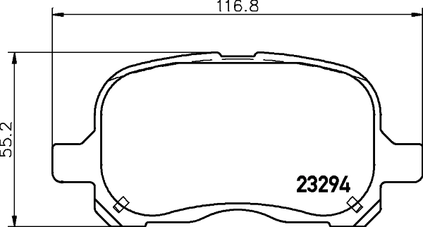 Колодки тормозные дисковые комплект HELLA/BEHR/PAGID 8DB355029-021