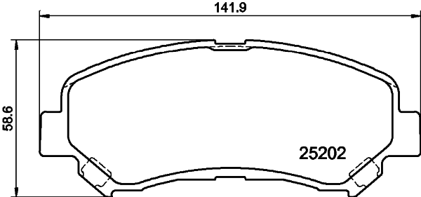 Колодки тормозные дисковые комплект HELLA/BEHR/PAGID 8DB355029-091