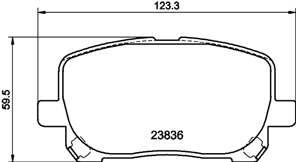 Колодки тормозные дисковые комплект HELLA/BEHR/PAGID 8DB355029-801