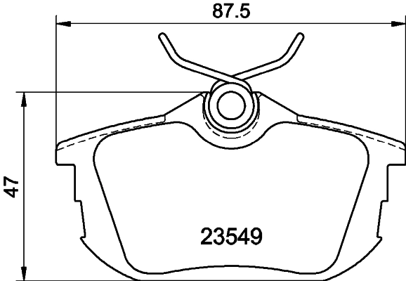 Колодки тормозные дисковые комплект HELLA/BEHR/PAGID 8DB355030-371
