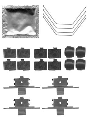 Ремкомплект тормозной (пружины) HELLA/BEHR/PAGID 8DZ355204-951