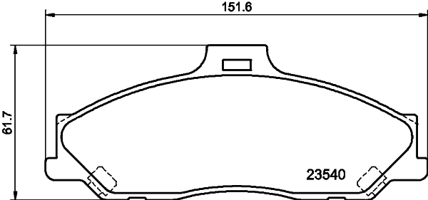 Колодки тормозные дисковые комплект HELLA/BEHR/PAGID 8DB355027-651