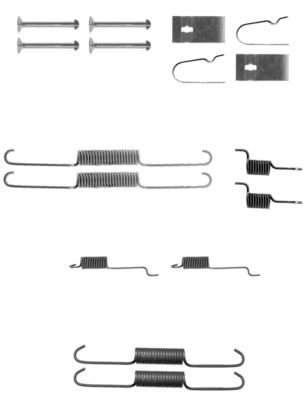 Ремкомплект тормозной (пружины) HELLA/BEHR/PAGID 8DZ355200-931
