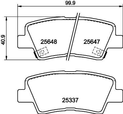 Колодки тормозные дисковые комплект HELLA/BEHR/PAGID 8DB355036-541