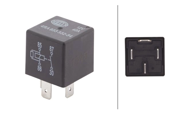 4ra 933 332-541 реле многофункциональное universal 4pin 12v 40a HELLA/BEHR/PAGID 4RA 933 332-541