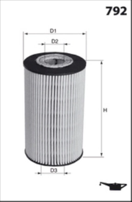 Elh4496 фильтр масл. MECAFILTER ELH4496