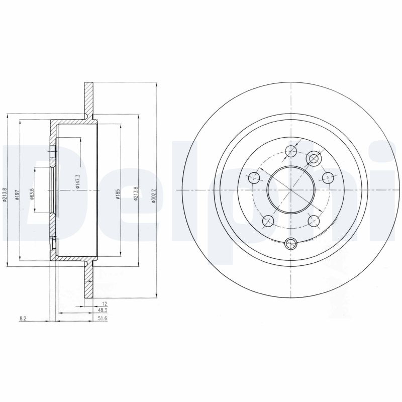 Тормозные диски DELPHI BG4124C