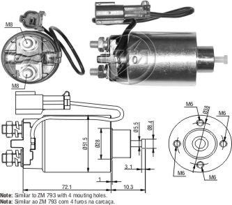 Реле втягивающее ZM ZM4793
