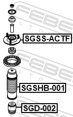 Sgss-actf опора переднего амортизатора FEBEST SGSS-ACTF