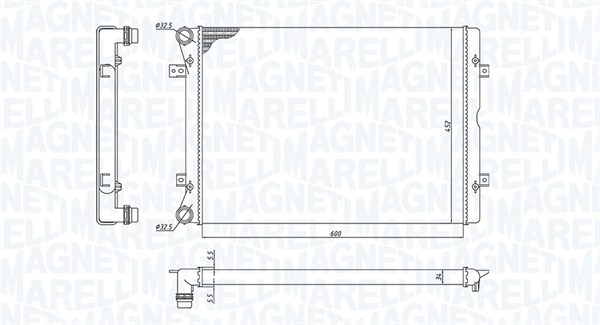 350213196100 радиатор MAGNETI MARELLI 350213196100
