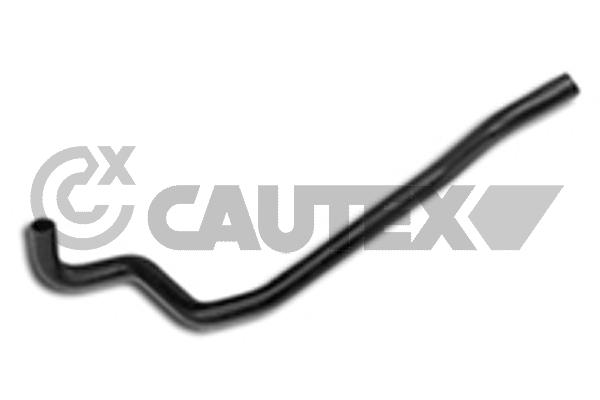 Патрубок системы охлаждения печки dacia logan 1.4-1.6/sandero 1.4 mpi CAUTEX 021196