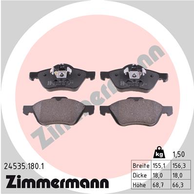 Тормозные колодки ZIMMERMANN 24535.180.1