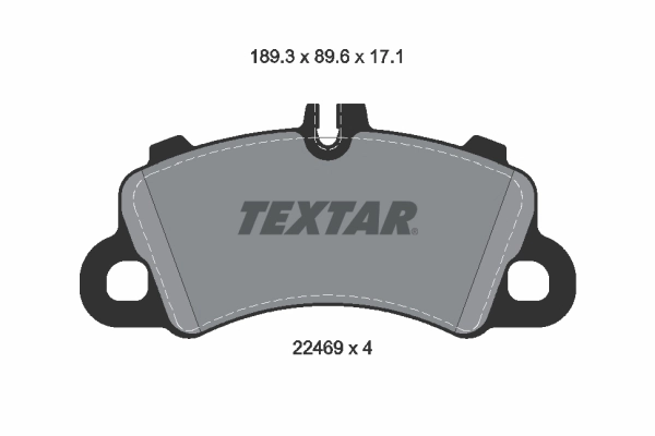 Комплект колодок дисковых TEXTAR 2246901
