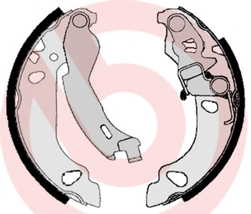 Тормозные колодки задние (барабанные) BREMBO S23522