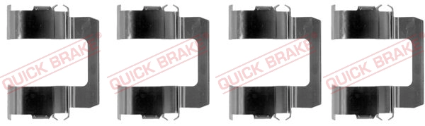Монтажный комплект тормозных колодок QUICK BRAKE 109-1102