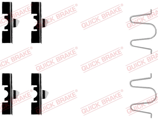 Монтажный комплект тормозных колодок QUICK BRAKE 109-1170