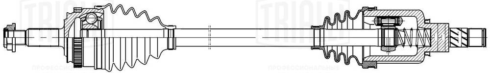 Ar 852 привод для а/м лада vesta (19-)/x-ray (19-) 1.6i cvt (перед. лев.) (ar 852) TRIALLI AR 852