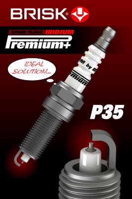 Свеча зажигания p35 iridium premium+