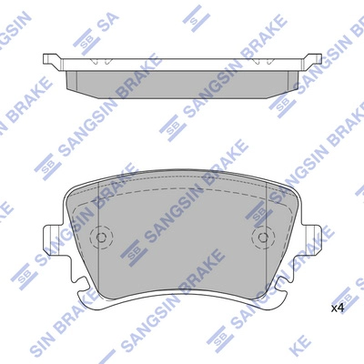 Sp2112r колодки дисковые задние HI-Q SP2112-R